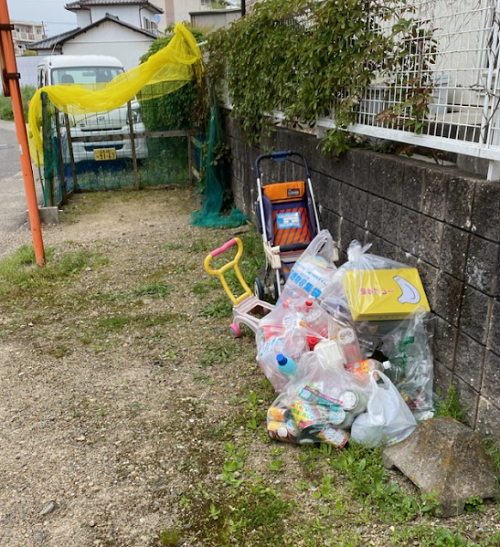 収集日間違い、ごみ袋の間違い　及び　缶ビン混合ごみの画像