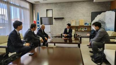 東邦ガス株式会社岐阜地域支配人大塚淳人氏らとの面談
