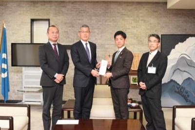 『名北工業株式会社』より令和6年能登半島地震への災害義援金の贈呈式(日本赤十字社岐阜県支部美濃加茂市地区の地区長として)