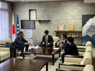 鈴木大介有限会社ケアサービス代表取締役との面談.