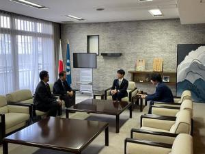 渡邉光則美濃加茂ライオンズクラブ会長らとの面談1