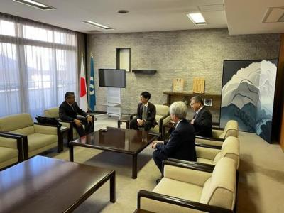 朝日修市農業委員会会長との面談