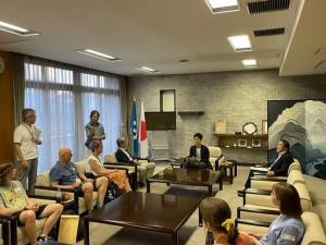 姉妹都市ダボリージョン派遣団との面談