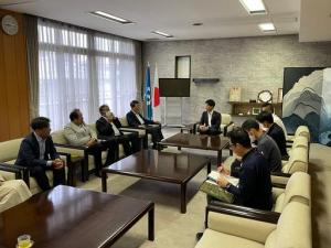 岐阜県加茂防衛協会 会長らとの面談
