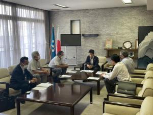 青協建設株式会社代表取締役社長らとの面談
