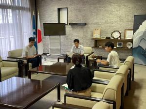 みのかもわーきんぐホリデー参加大学生との面談