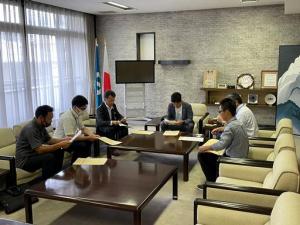 県森林組連合会副会長らとの面談