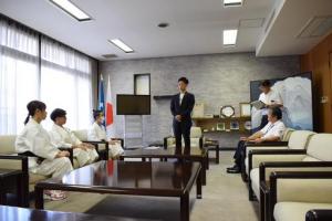 全国中学生少林寺拳法大会出場者激励