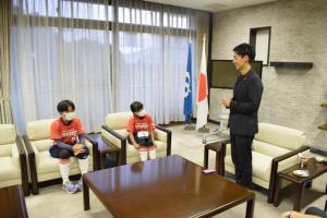全国大会出場者激励（ソフトボール）