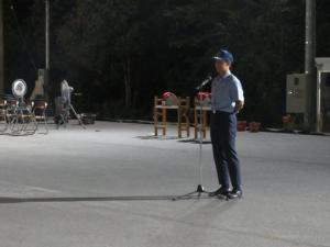 県操法大会出場者激励