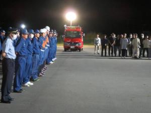 県操法大会出場者激励