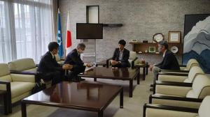 東濃信用金庫常務理事らとの面談