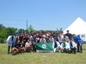リバーポートパークにてFC岐阜選手らとの交流