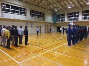 市 操法大会出場隊激励