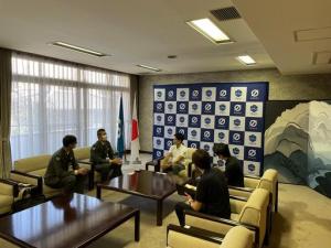 自衛隊岐阜地方協力本部美濃加茂地域事務所長との面談