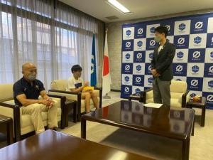 表敬訪問（レスリング結果訪問）