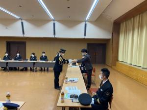 美濃加茂市消防団辞令交付式