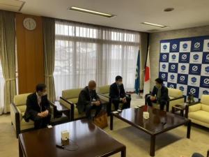 新丸山ダム工事事務所長、岐阜国道事務所との面談