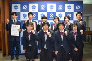 全国大会出場者との写真