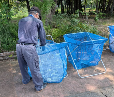 プラスチック分別ネット写真