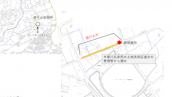 通行止め位置図